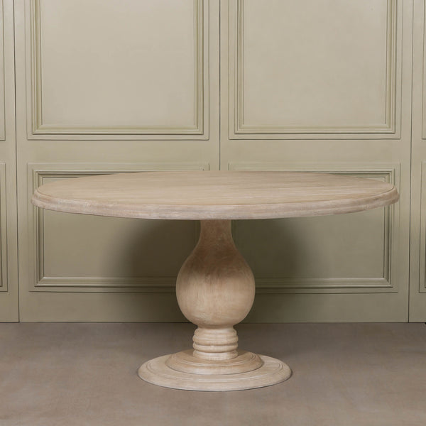 Blanche Wooden Round Dining Table 152cm – view 1