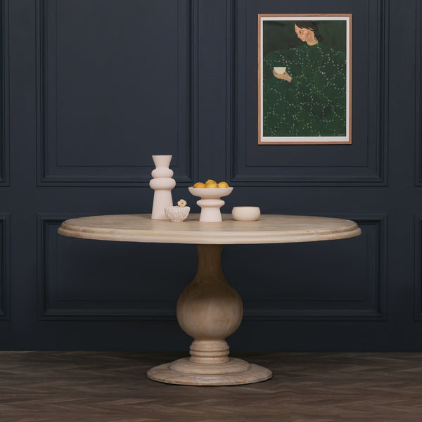 Blanche Wooden Round Dining Table 152cm – view 11