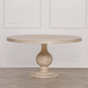Blanche Wooden Round Dining Table 152cm – view 7