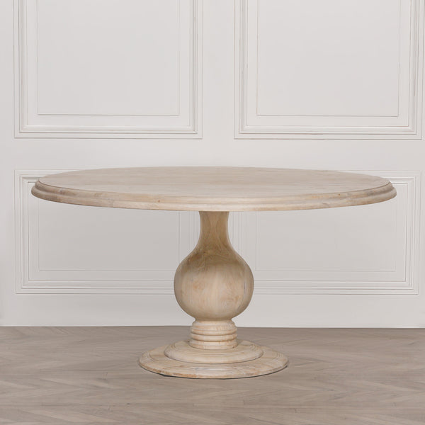 Blanche Wooden Round Dining Table 152cm – view 7