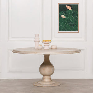 Blanche Wooden Round Dining Table 152cm – view 16