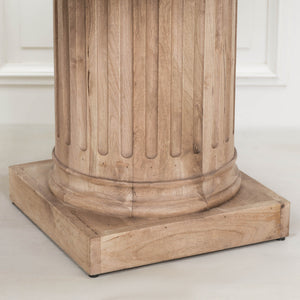 Wooden Column Rectangular Dining Table 220cm – view 3