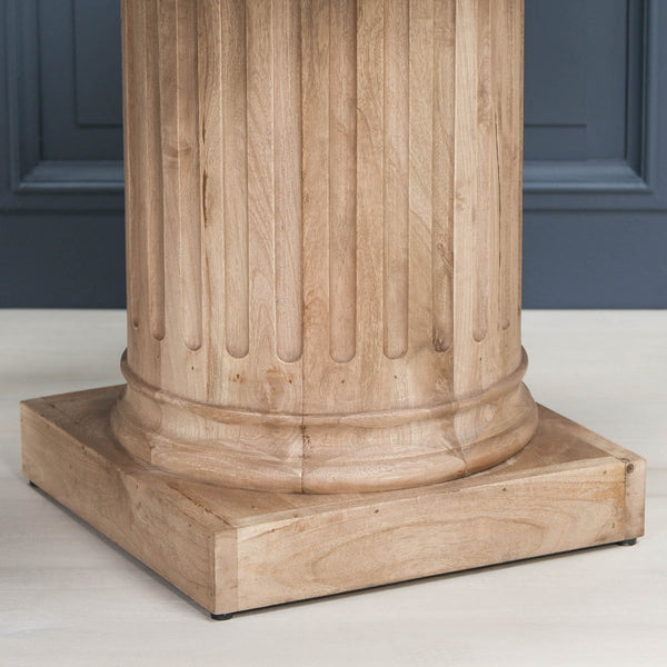 Wooden Column Rectangular Dining Table 220cm – view 7