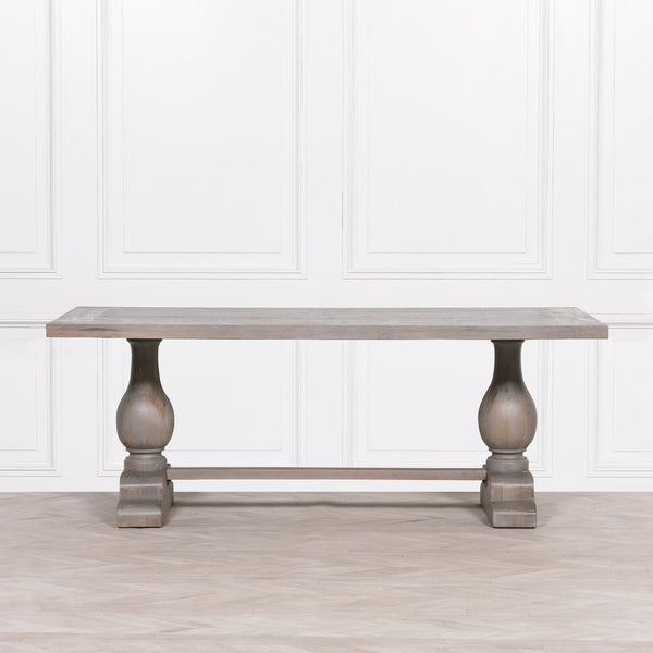 Wooden Rustic Rectangular Dining Table 210cm – view 4
