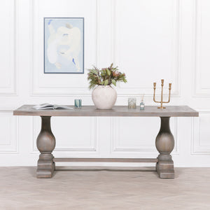 Wooden Rustic Rectangular Dining Table 210cm – view 2