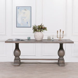 Wooden Rustic Rectangular Dining Table 210cm – view 6