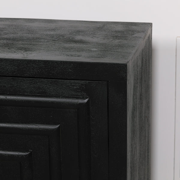 Black Wooden Contemporary Sideboard – view 3
