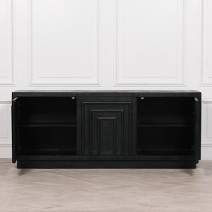 Black Wooden Contemporary Sideboard – view 4
