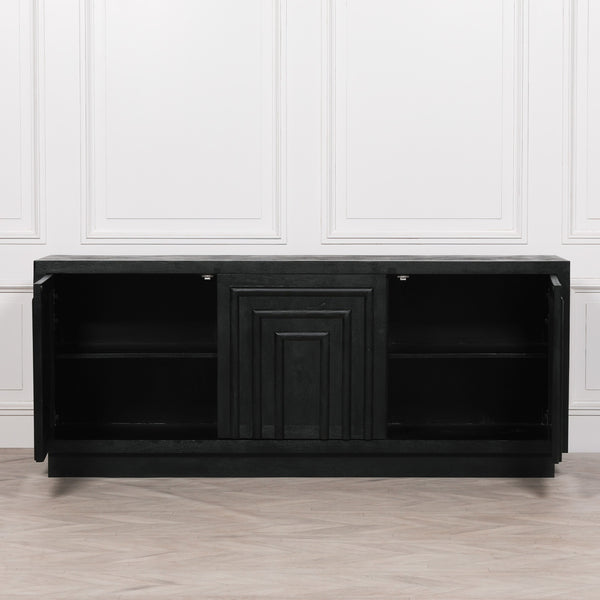 Black Wooden Contemporary Sideboard – view 4