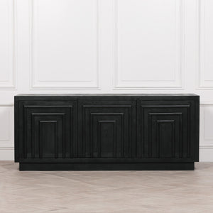 Black Wooden Contemporary Sideboard – view 7