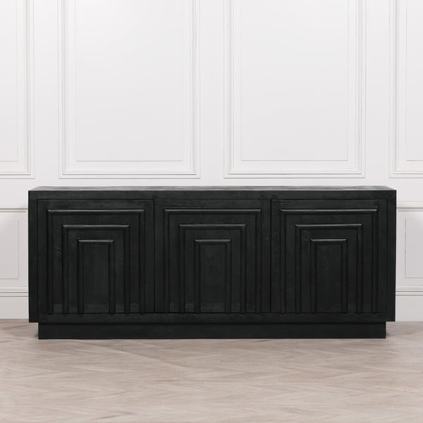 Black Wooden Contemporary Sideboard – view 7