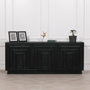 Black Wooden Contemporary Sideboard – view 1