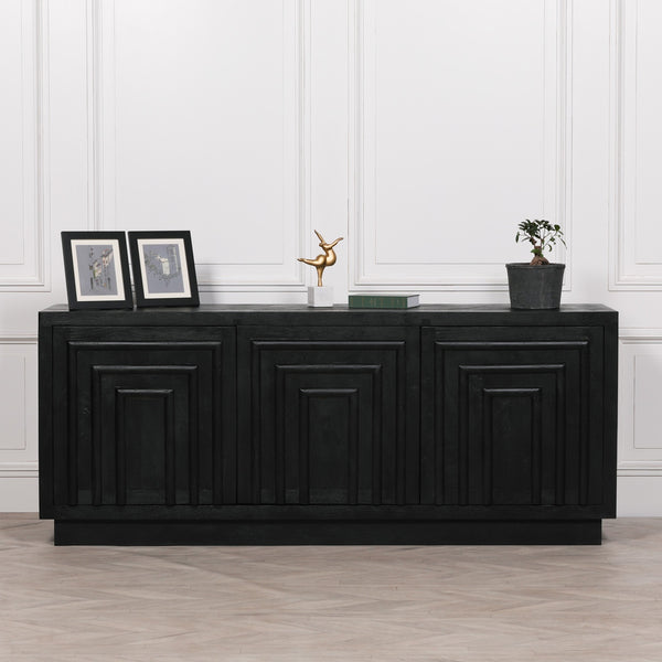 Black Wooden Contemporary Sideboard – view 1