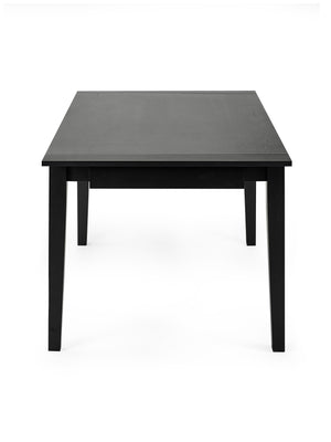 Knoxley Black Oak Rectangular 173-251cm Extending Dining Table - Living with Luxury