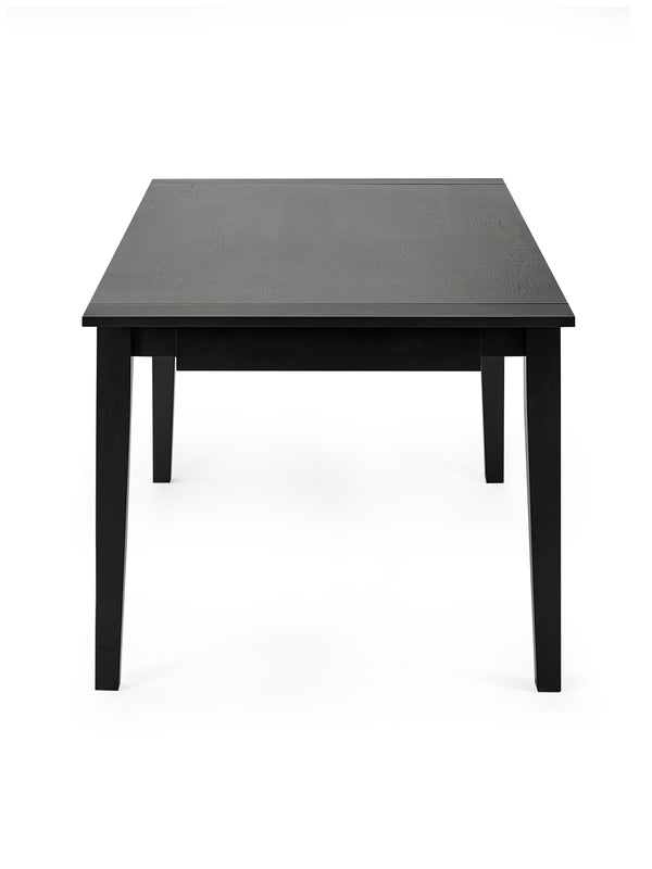 Knoxley Black Oak Rectangular 173-251cm Extending Dining Table - Living with Luxury