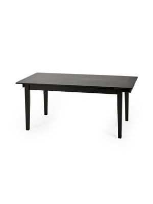 Knoxley Black Oak Rectangular 173-251cm Extending Dining Table - Living with Luxury