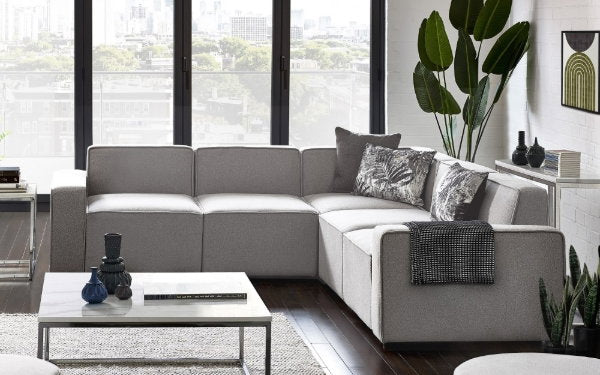 LAGO COMBINATION SOFA CORNER UNIT - GREY - Living with Luxury