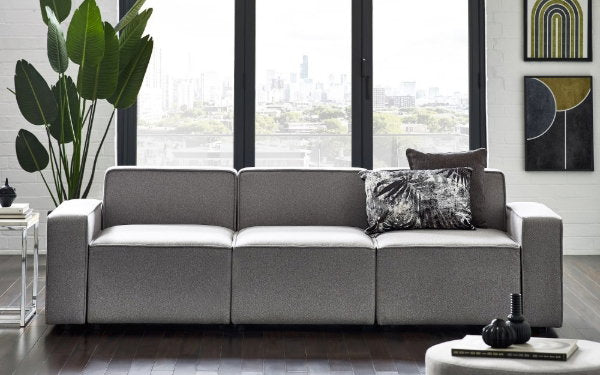 LAGO COMBINATION SOFA PAIR OF ARMS - GREY - Living with Luxury