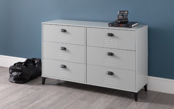 LAKERS LOCKER 6 DRAWER WIDE CHEST - Living with Luxury
