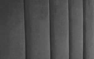 Langham Scalloped Headboard Storage Bed 135cm Grey - Living with Luxury