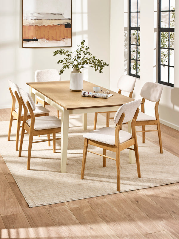 Larissa Natural Oak Effect 173-251cm Extending Dining Table - Living with Luxury