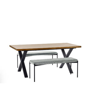 Leonie Bench Grey - Living with Luxury