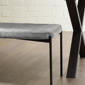 Leonie Bench Grey - Living with Luxury