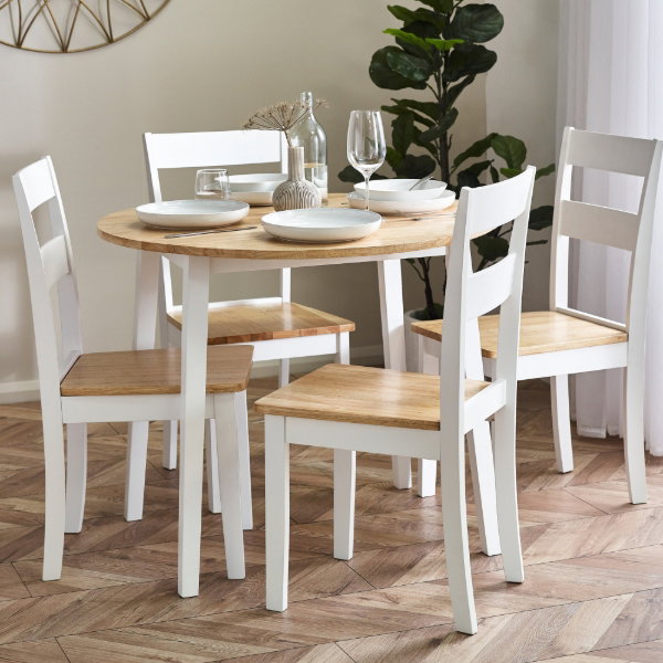 Linwood Round Dropleaf Table - Living with Luxury
