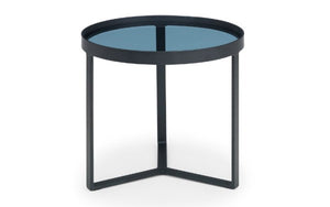 LOFT LAMP TABLE - SMOKED GLASS - Living with Luxury