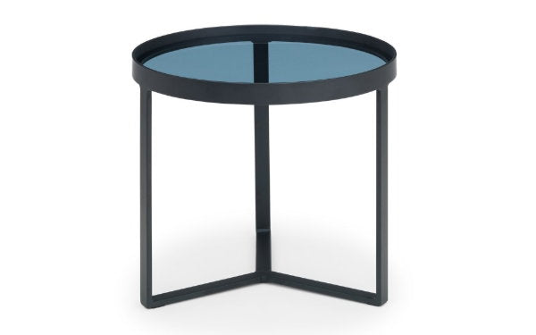 LOFT LAMP TABLE - SMOKED GLASS - Living with Luxury