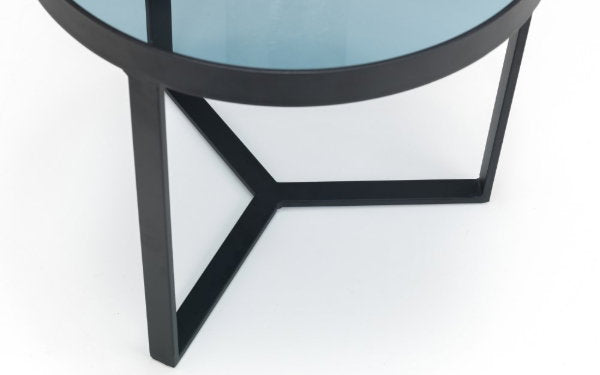 LOFT LAMP TABLE - SMOKED GLASS - Living with Luxury