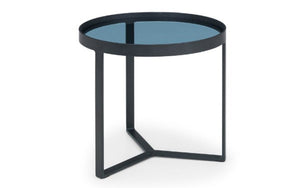 LOFT LAMP TABLE - SMOKED GLASS - Living with Luxury