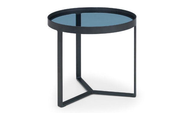 LOFT LAMP TABLE - SMOKED GLASS - Living with Luxury