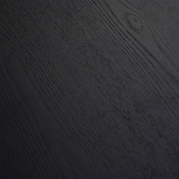 Louis Black Fluted Round Dining Table - Living with Luxury
