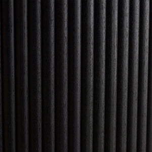 Louis Black Fluted Round Dining Table - Living with Luxury