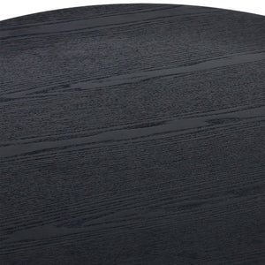 Louis Black Fluted Round Coffee Table - Living with Luxury