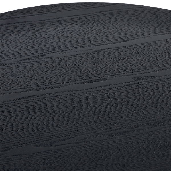 Louis Black Fluted Round Coffee Table - Living with Luxury
