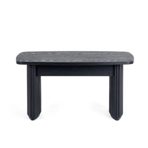 Louis Black Fluted Compact Coffee Table - Living with Luxury