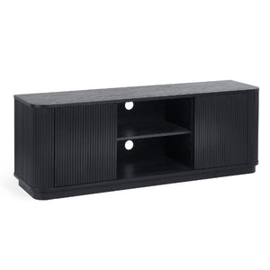 Louis Black Fluted Tv Unit - Living with Luxury