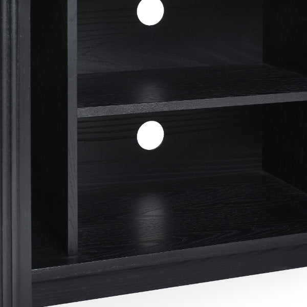 Louis Black Fluted Tv Unit - Living with Luxury