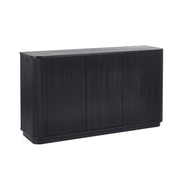 Louis Black Fluted Sideboard - Living with Luxury