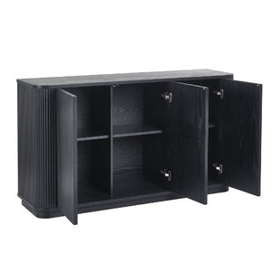 Louis Black Fluted Sideboard - Living with Luxury
