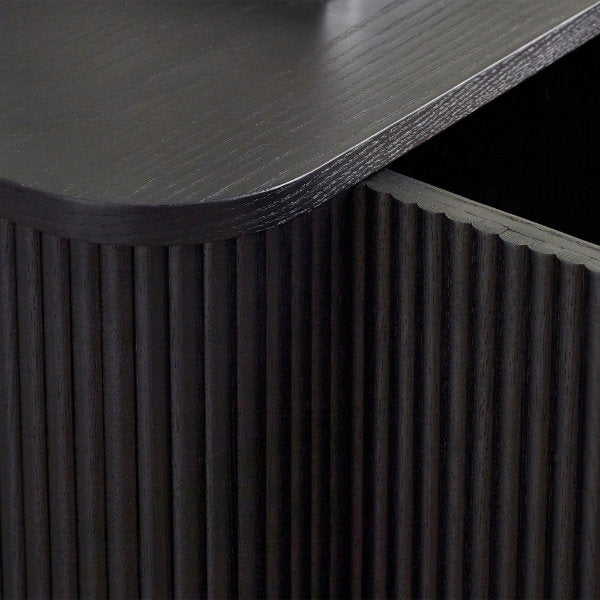 Louis Black Fluted Sideboard - Living with Luxury