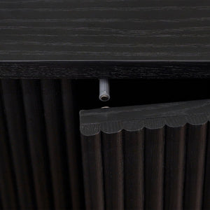 Louis Black Fluted Sideboard - Living with Luxury