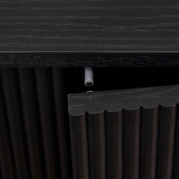 Louis Black Fluted Sideboard - Living with Luxury