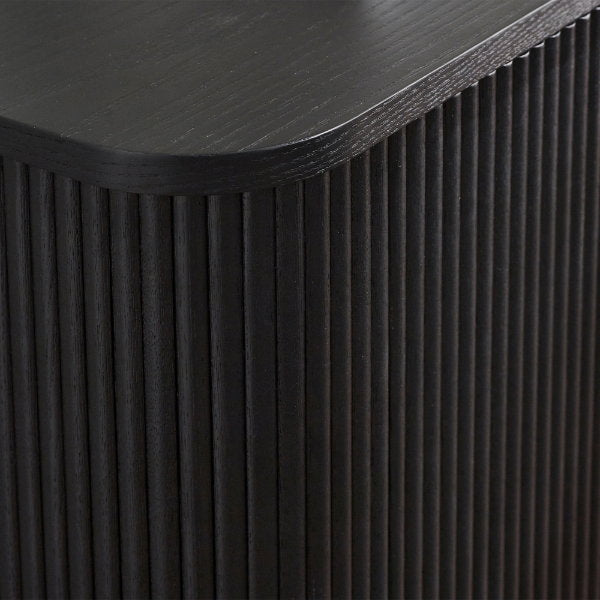 Louis Black Fluted Sideboard - Living with Luxury