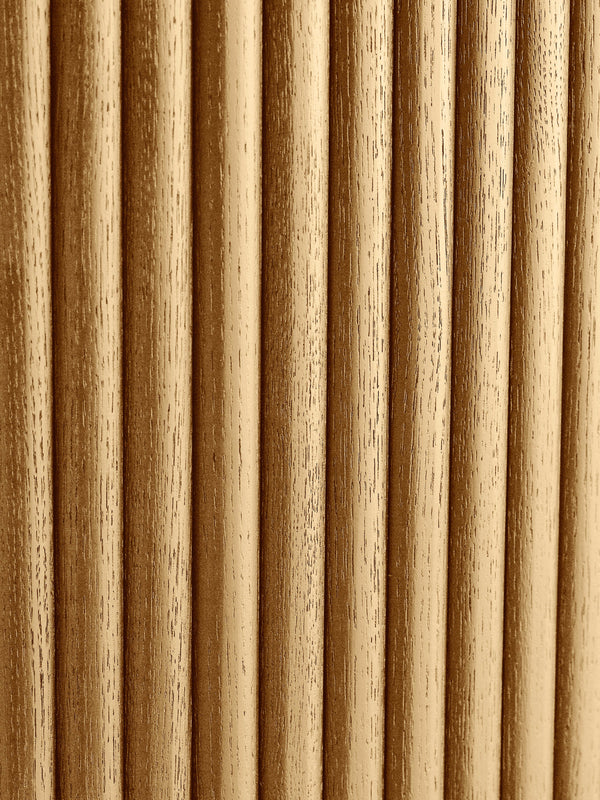 Louis Light Oak Fluted 120cm Round Dining Table - Living with Luxury