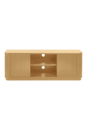 Louis Light Oak Effect Fluted TV Unit - Living with Luxury