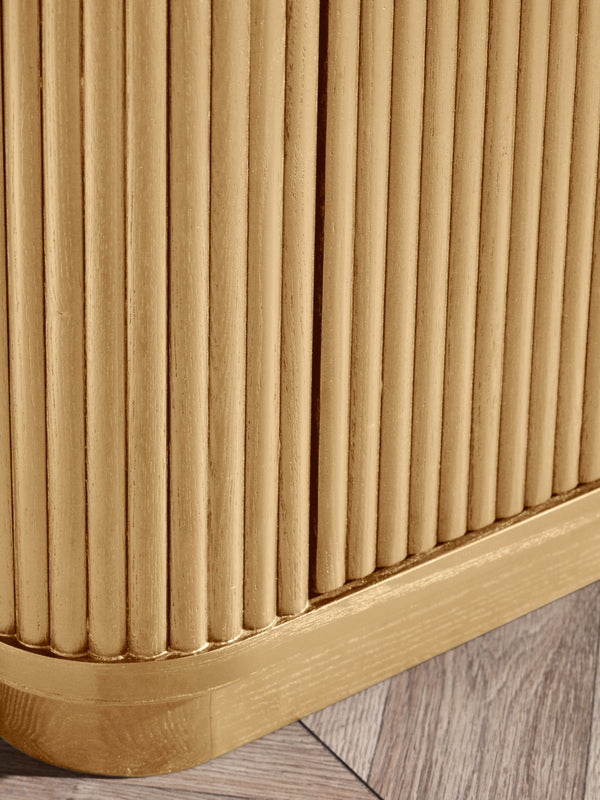 Louis Light Oak Effect Fluted TV Unit - Living with Luxury