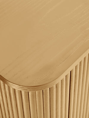 Louis Light Oak Effect Fluted TV Unit - Living with Luxury